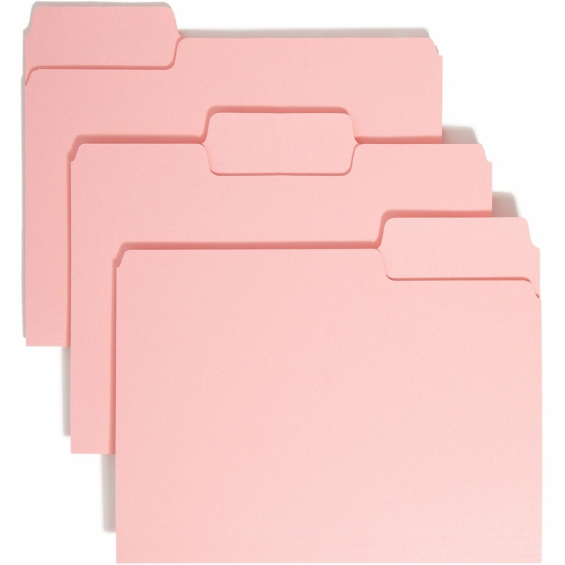 Smead Colored 1/3 Tab Cut Letter Recycled Top Tab File Folder – SMD12643