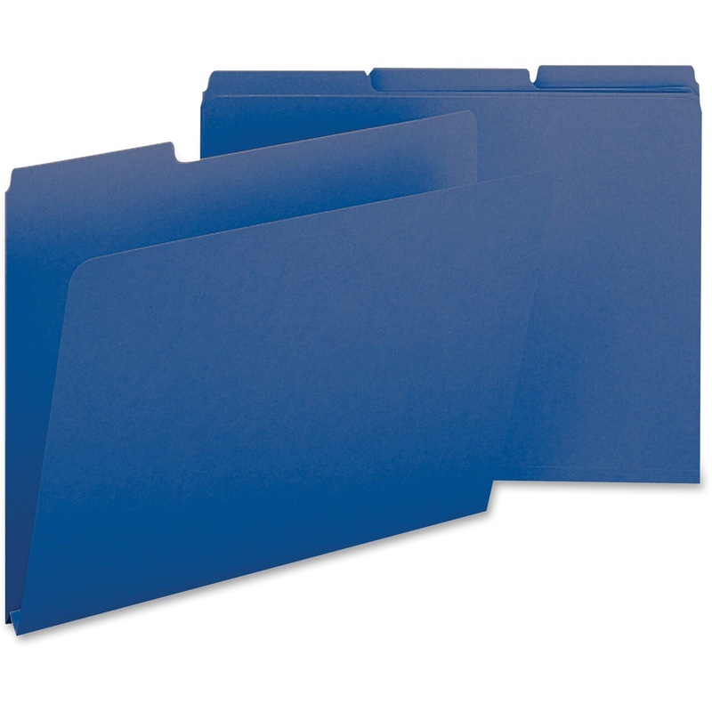 Smead Colored 1/3 Tab Cut Letter Recycled Top Tab File Folder – SMD21541