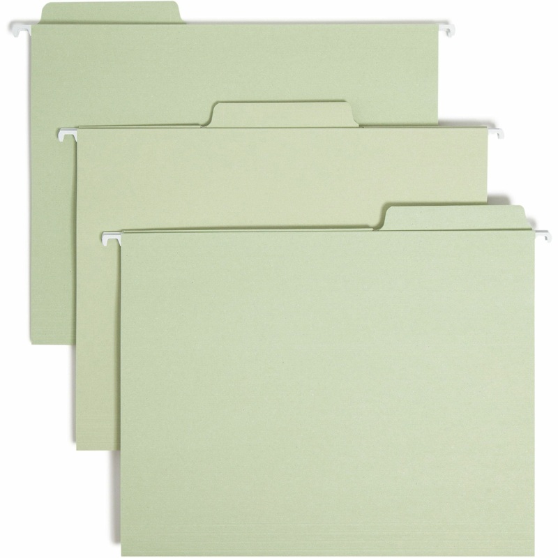 Smead FasTab 1/3 Tab Cut Letter Recycled Hanging Folder – SMD64082