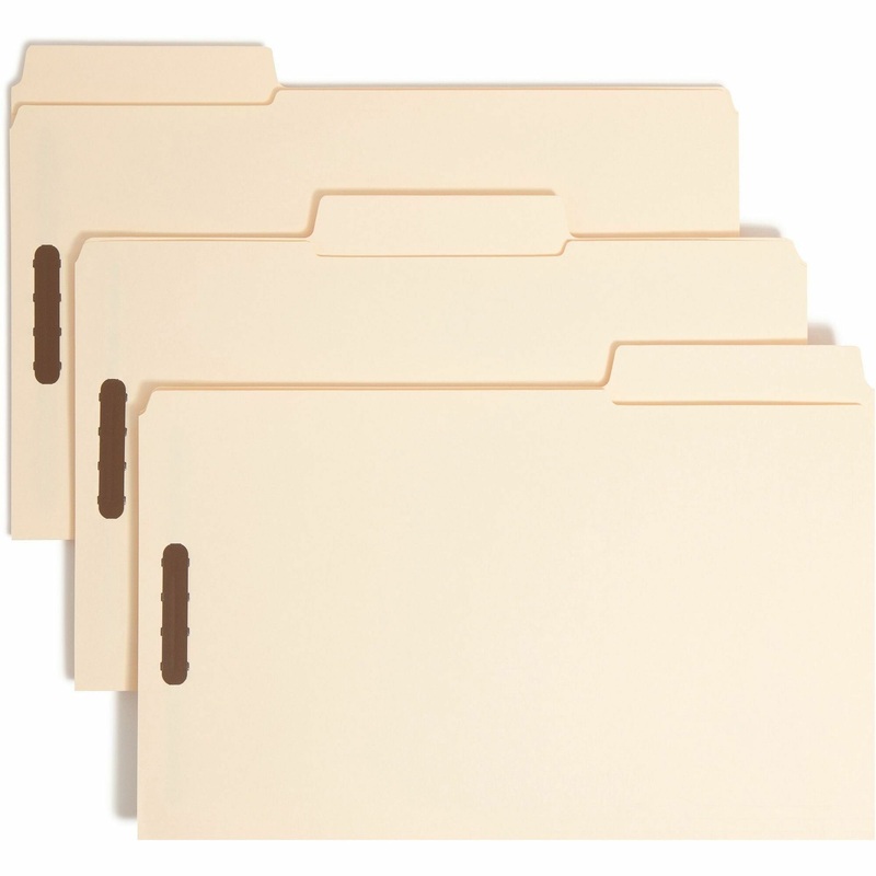 Smead SuperTab 1/3 Tab Cut Legal Recycled Fastener Folder – SMD19535