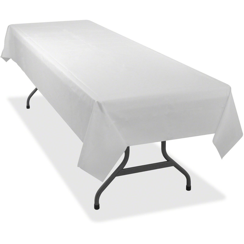 Tablemate Heavy-duty Plastic Table Covers – TBL549WHCT