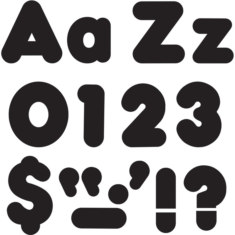 Trend Black 4 Casual Combo Ready Letters Set – TEPT79901