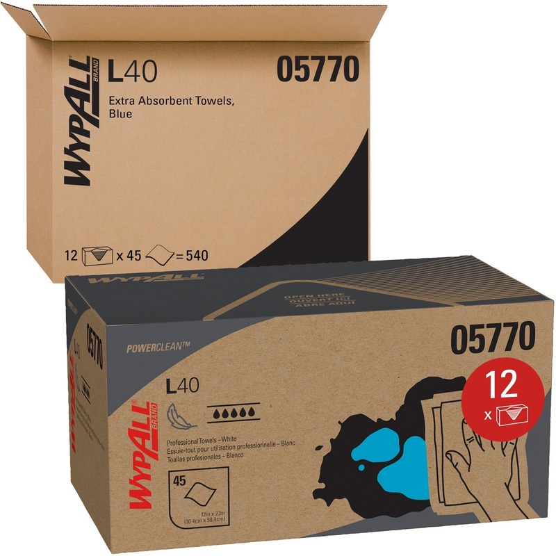 Wypall Power Clean L40 Extra Absorbent Towels – KCC05770