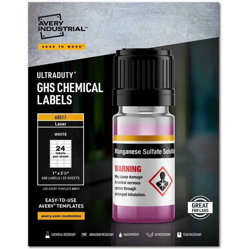 Avery UltraDuty Chemical Label – AVE60517