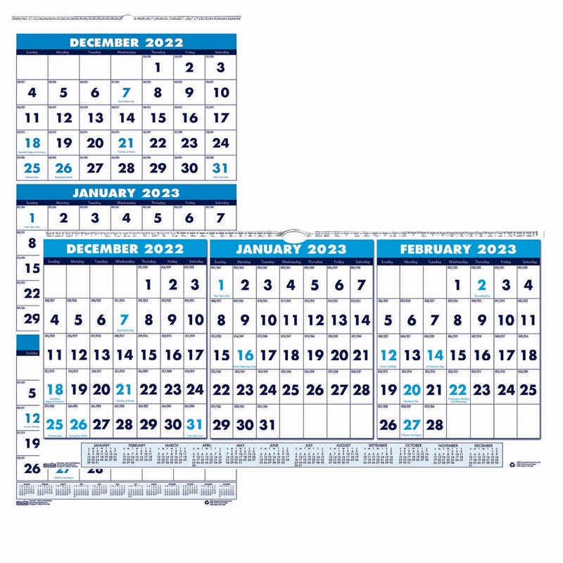 House of Doolittle Three-month Vertical Wall Calendar – HOD3640