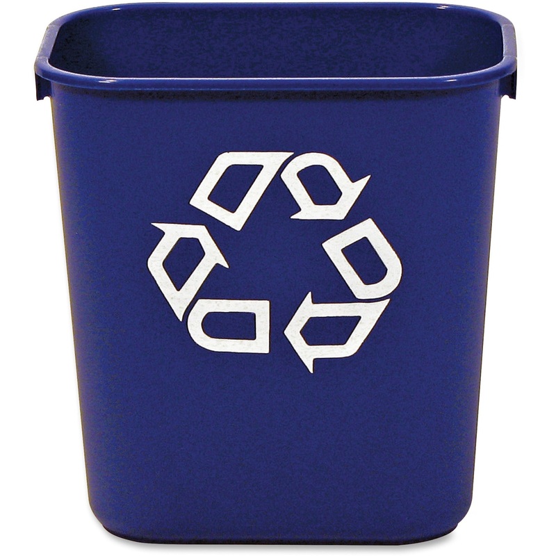 Rubbermaid Commercial 13 QT Standard Deskside Recycling Wastebasket – RCP295573BE
