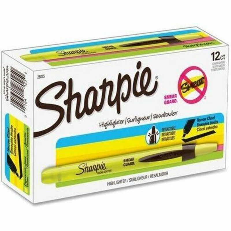 Sharpie Smear Guard Retractable Highlighters – SAN28025