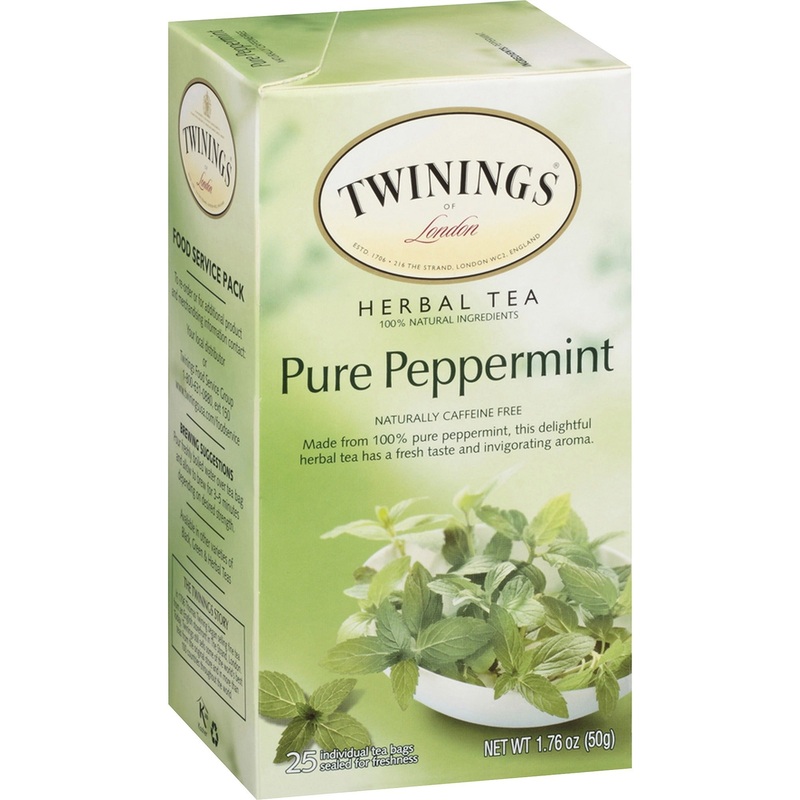 Twinings of London Pure Peppermint Herbal Tea Bag – TWG09179