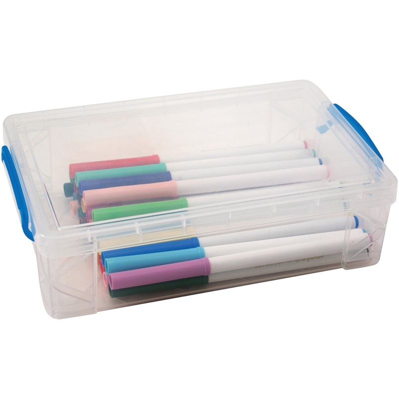 Advantus Clear Large Pencil Box – AVT37539