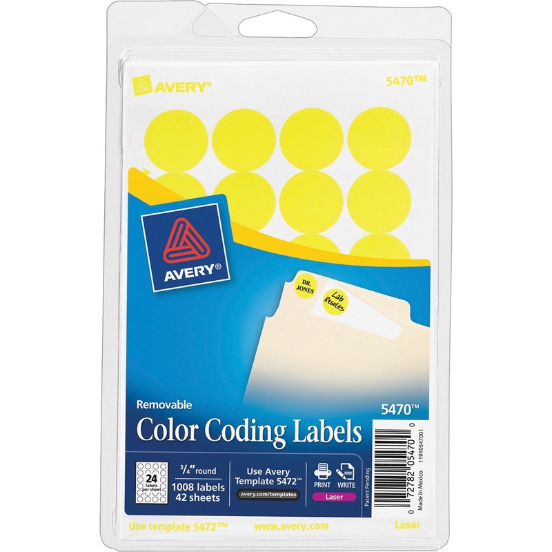 Avery Color-Coding Labels – AVE05470