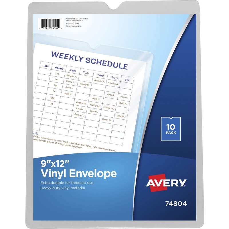 Avery Vinyl File Pocket – AVE74804