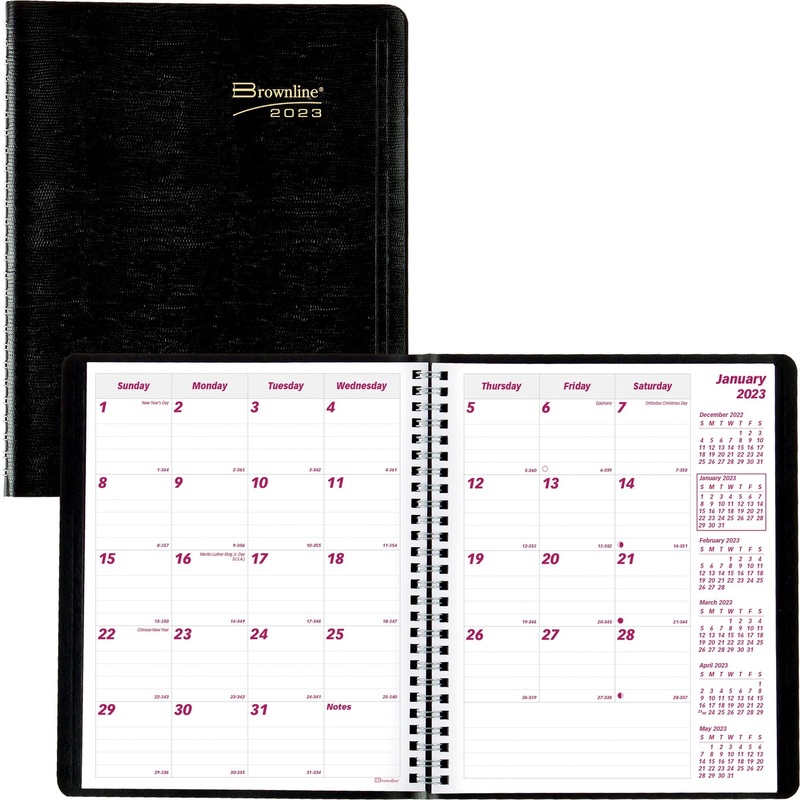 Brownline Monthly Planner – REDCB1200BLK