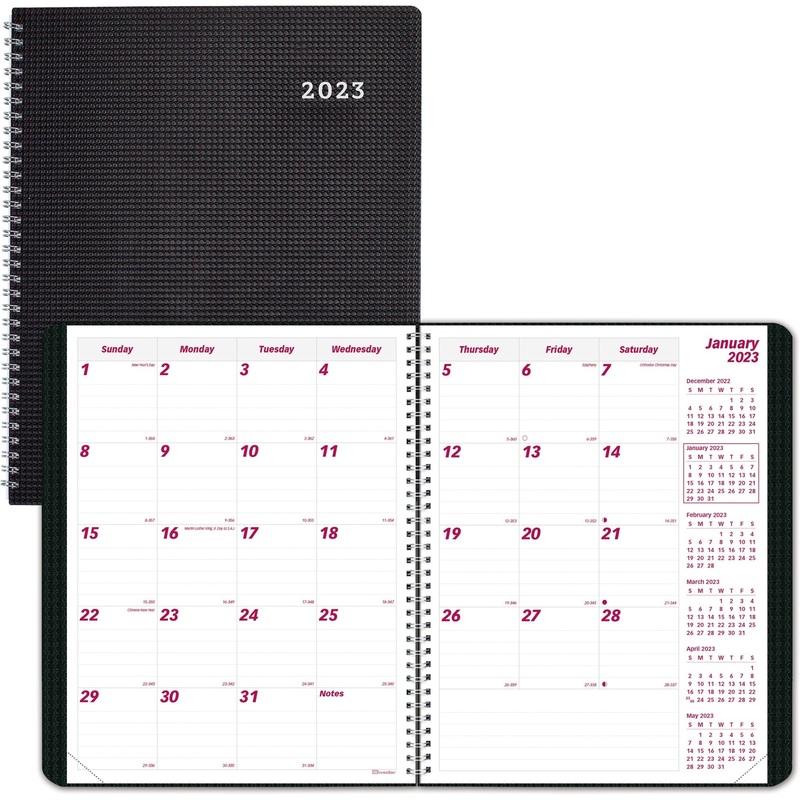 Brownline Monthly Planner – REDCB1262VBLK