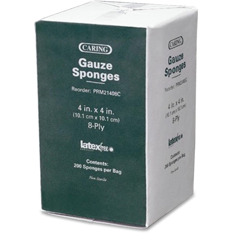 Caring Non-sterile Cotton Gauze Sponges – MIIPRM21408C