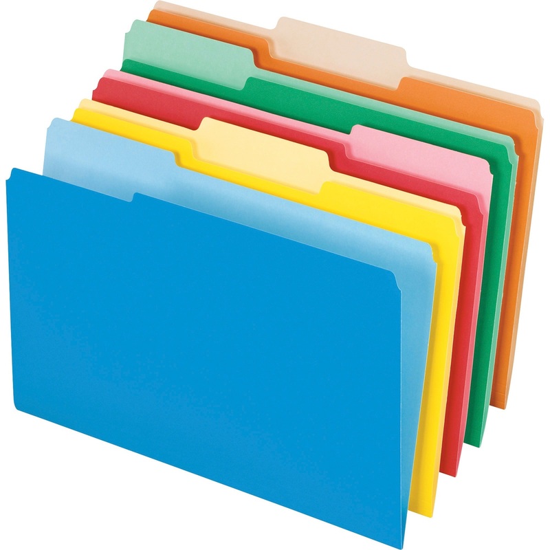 Pendaflex 1/3 Tab Cut Legal Recycled Top Tab File Folder – PFX435013ASST