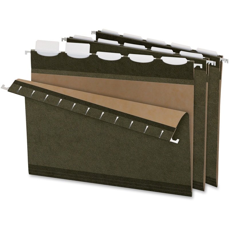 Pendaflex Ready-Tab 1/5 Tab Cut Letter Recycled Hanging Folder – PFX42590