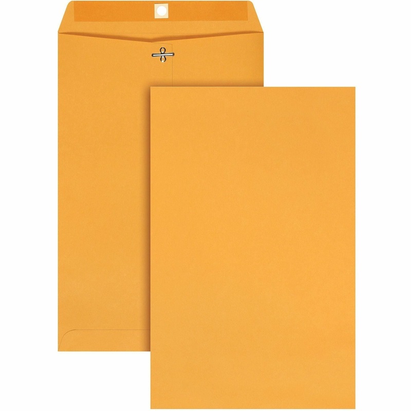Quality Park 9-1/4 x 14-1/2 Clasp Envelopes with Deeply Gummed Flaps – QUA37894