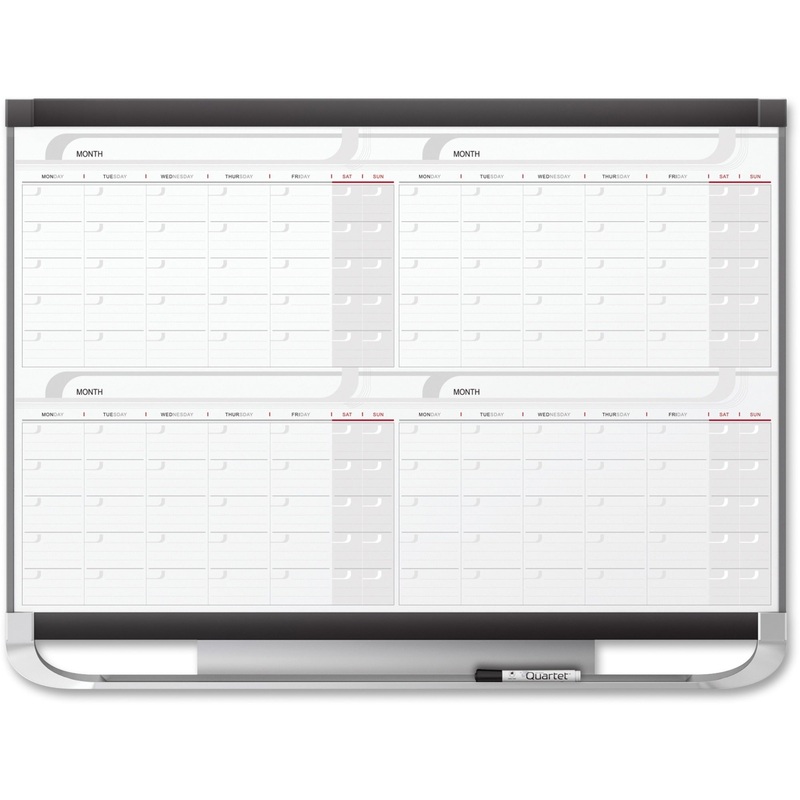 Quartet Prestige 2 Magnetic Calendar Total Erase Whiteboard – QRT4MCP43P2