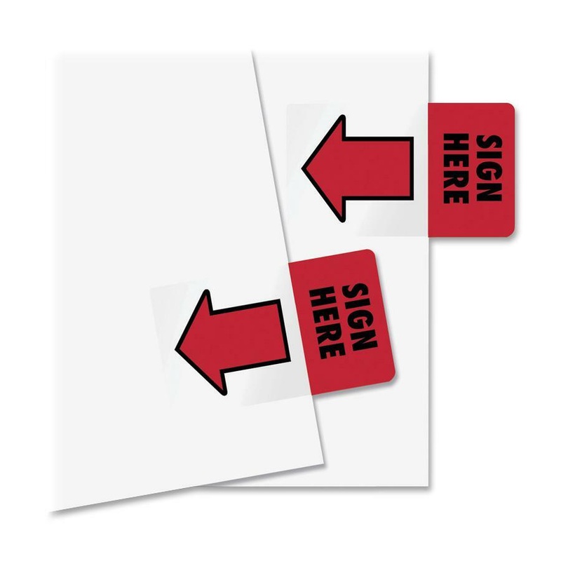 Redi-Tag Sign Here Red Arrow Page Flags – RTG76809