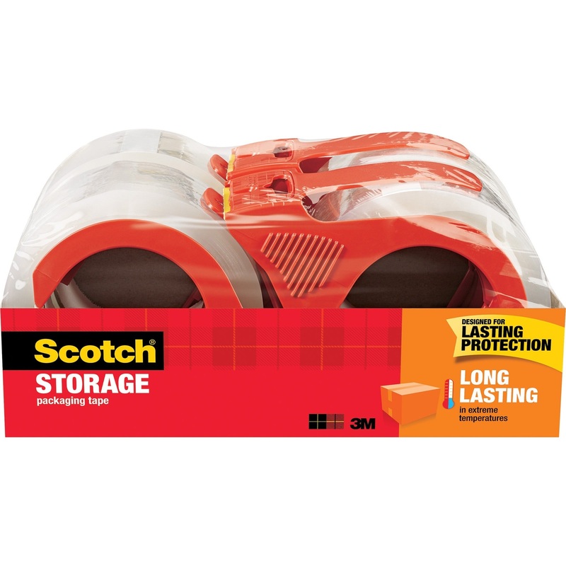 Scotch Long-Lasting Storage/Packaging Tape – MMM3650S4RD