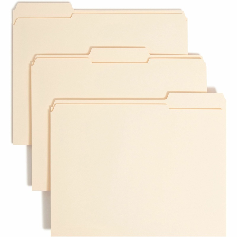 Smead 1/3 Tab Cut Letter Recycled Fastener Folder – SMD14534