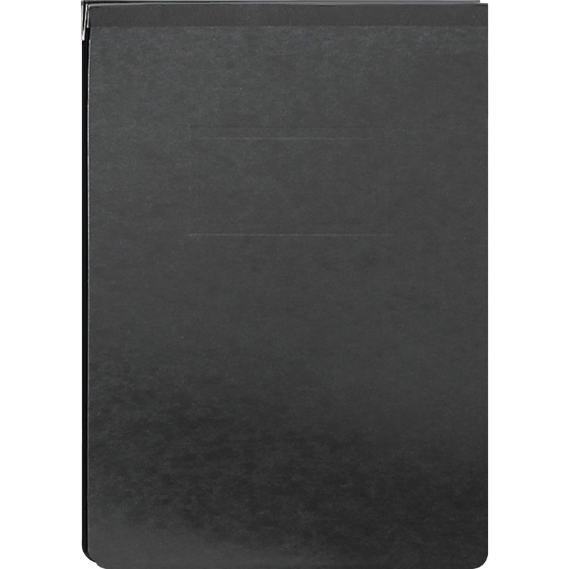 Smead Premium Pressboard Report Cover, Metal Prong with Compressor, Top Fastener, 2 Capacity, Letter Size, Black, 25 per Box (81124) – SMD81124