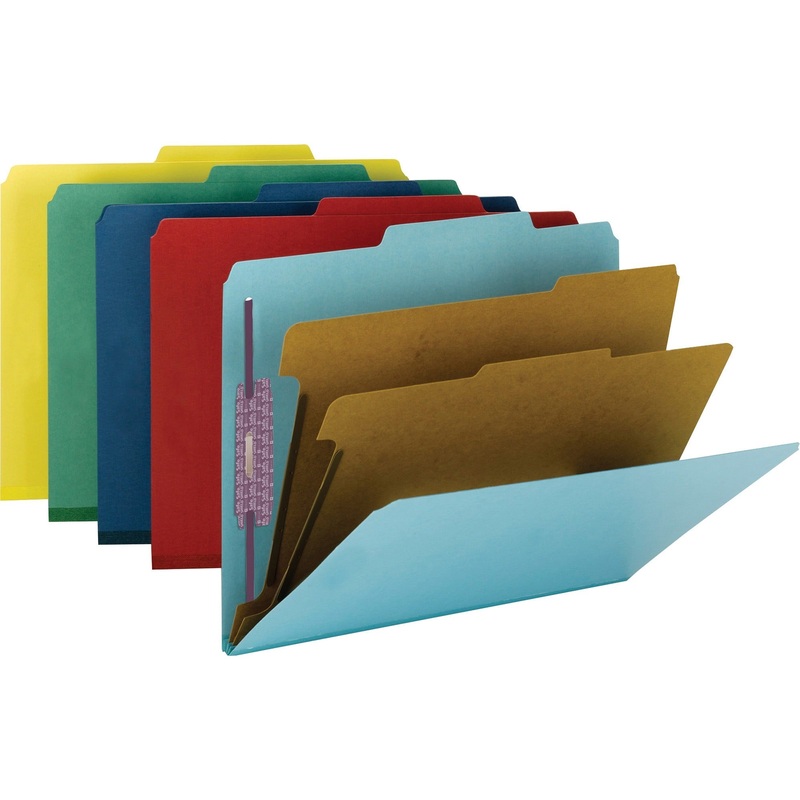 Smead SafeSHIELD Fasteners 2 Divider Classification Folders – SMD14025