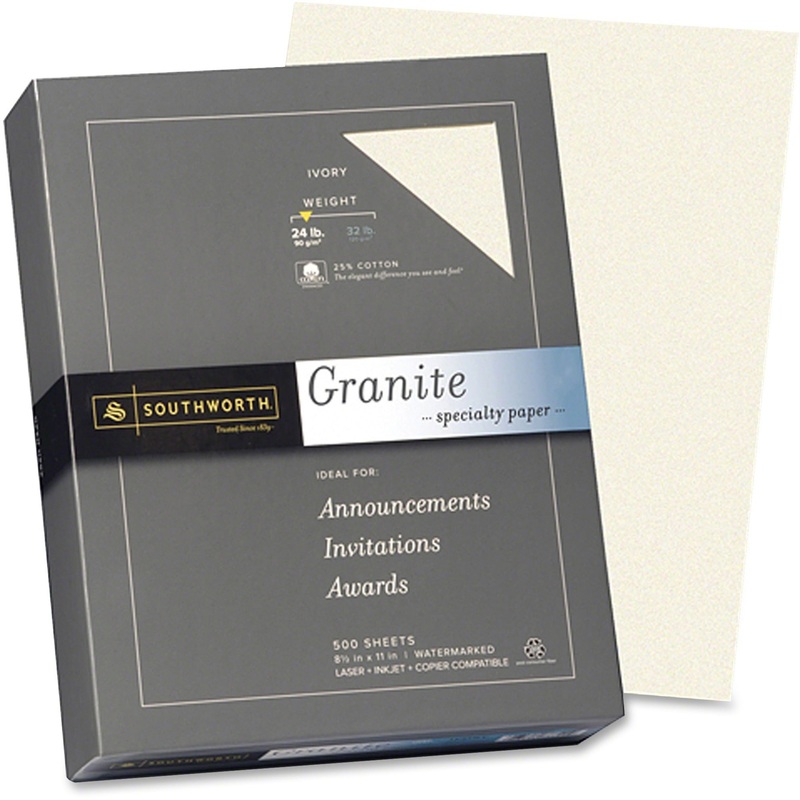 Southworth Granite Specialty Paper – Ivory – SOU934C