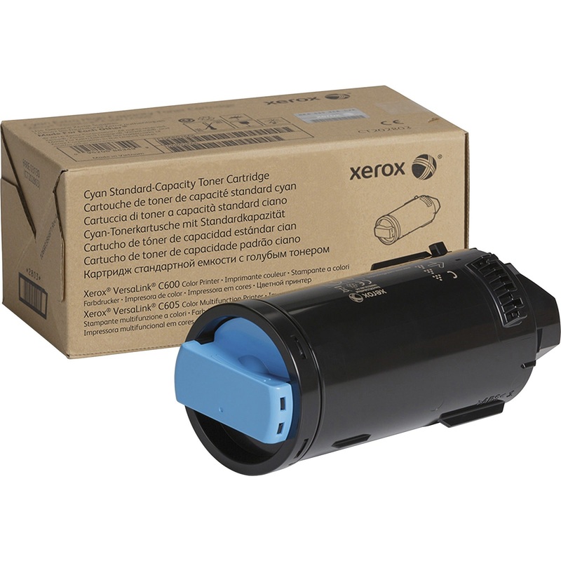 Xerox Original Standard Yield Laser Toner Cartridge – Cyan – 1 Each – XER106R03896