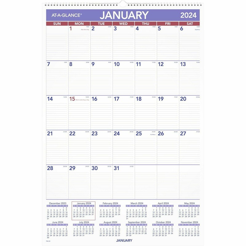 At-A-Glance Monthly Wall Calendar – AAGPM428