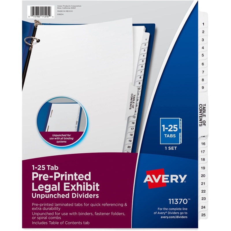Avery Index Divider – AVE11370
