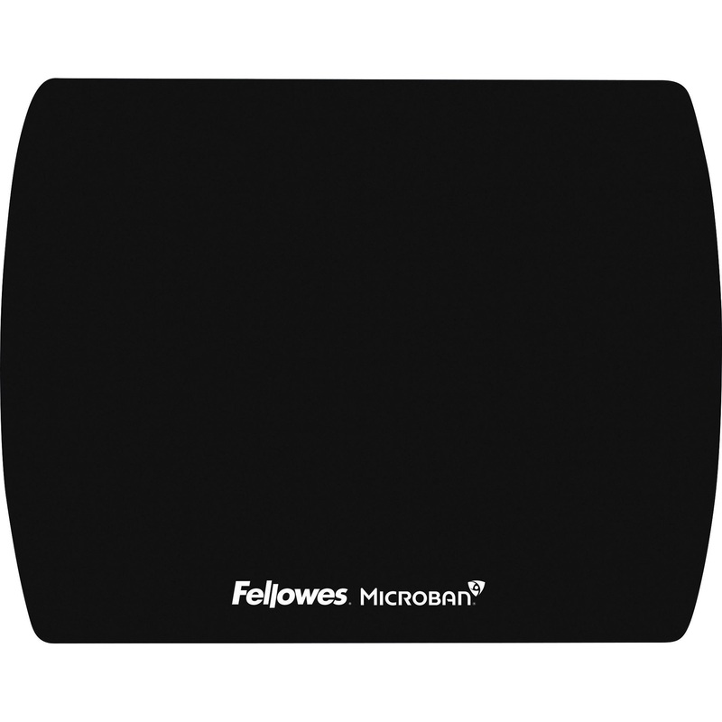 Fellowes Microban Ultra Thin Mouse Pad – Black – FEL5908101