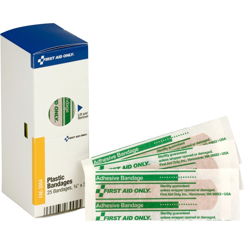 First Aid Only 3 Plastic Bandages – FAOFAE3004