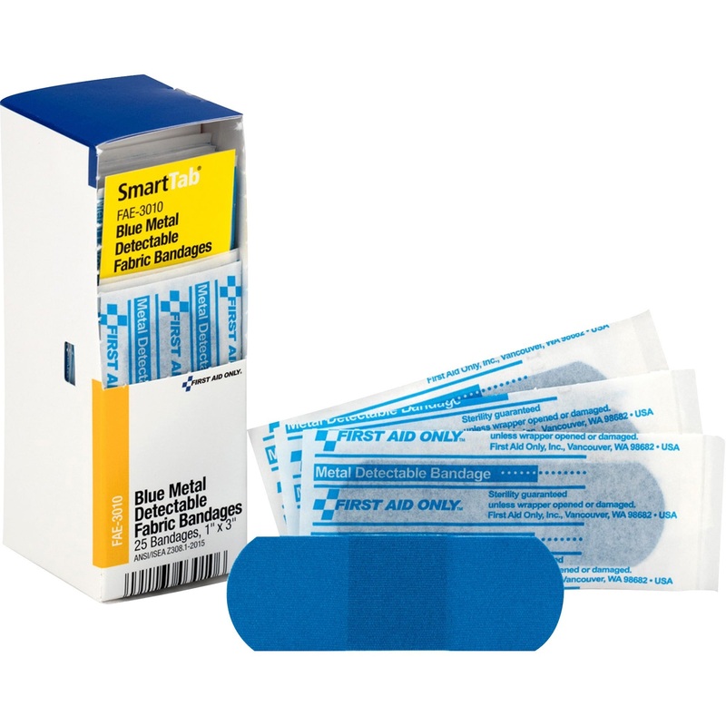 First Aid Only Visible Metal Detectable Bandages – FAOFAE3010
