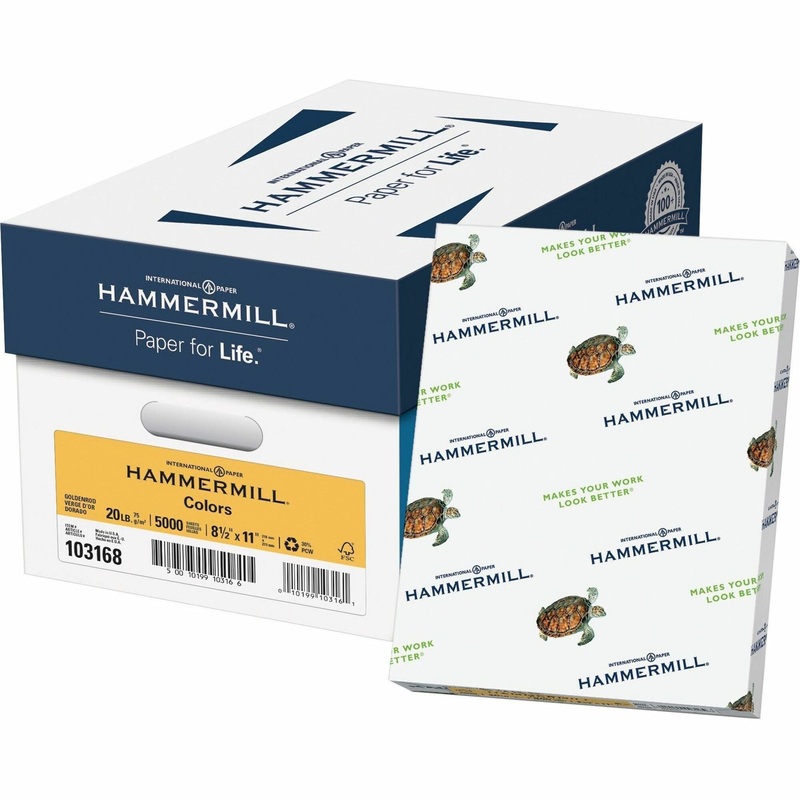 Hammermill Colors Recycled Copy Paper – Gold – HAM103168CT