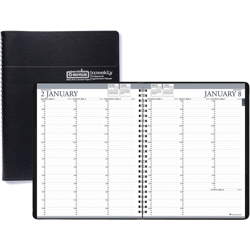 House of Doolittle Black Professional Weekly Planner – HOD27202
