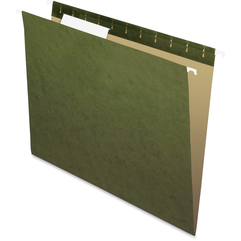 Pendaflex Essentials 1/3 Tab Cut Letter Recycled Hanging Folder – PFX81601