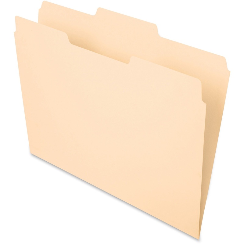 Pendaflex Essentials 1/3 Tab Cut Letter Recycled Top Tab File Folder – PFX752132