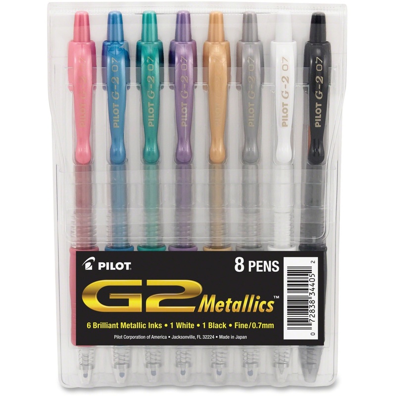 Pilot G2 Metallics .7mm Point Ink Pens – PIL34405