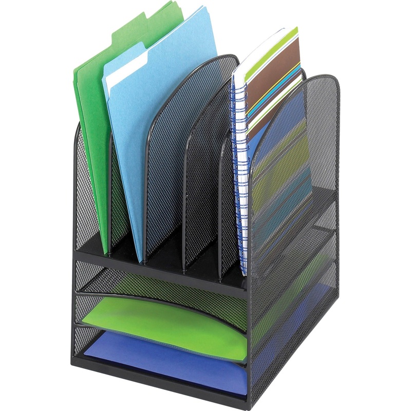 Safco Onyx Mesh Letter Tray Desktop Organizer – SAF3266BL