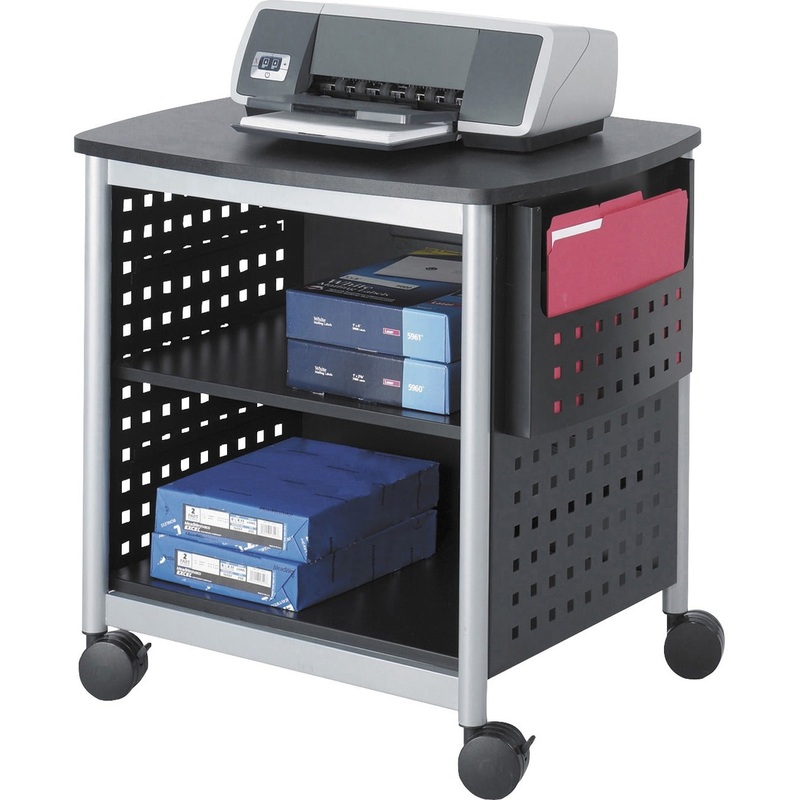 Safco Scoot Desk Side Hole Pattern Printer Stand – SAF1856BL