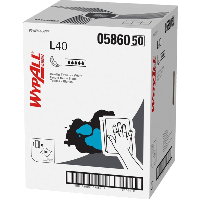 Wypall Power Clean L40 Extra Absorbent Towels – KCC05860