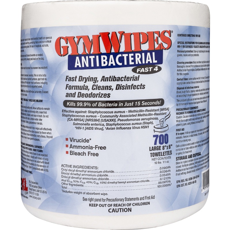 2XL GymWipes Antibacterial Towelettes Bucket Refill – TXLL101