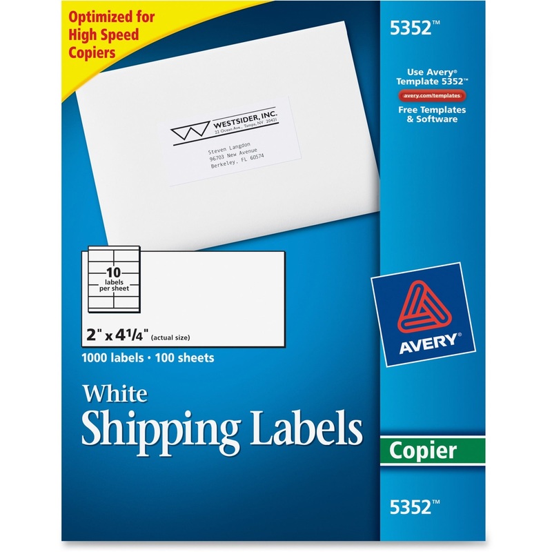 Avery Shipping Label – AVE5352