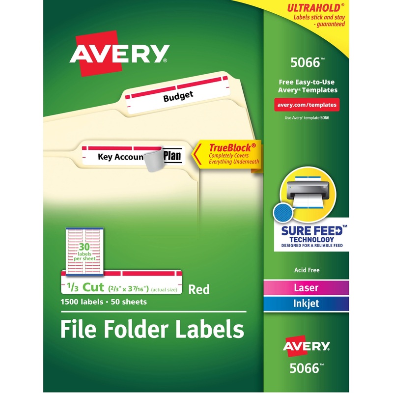 Avery TrueBlock File Folder Labels – AVE5066