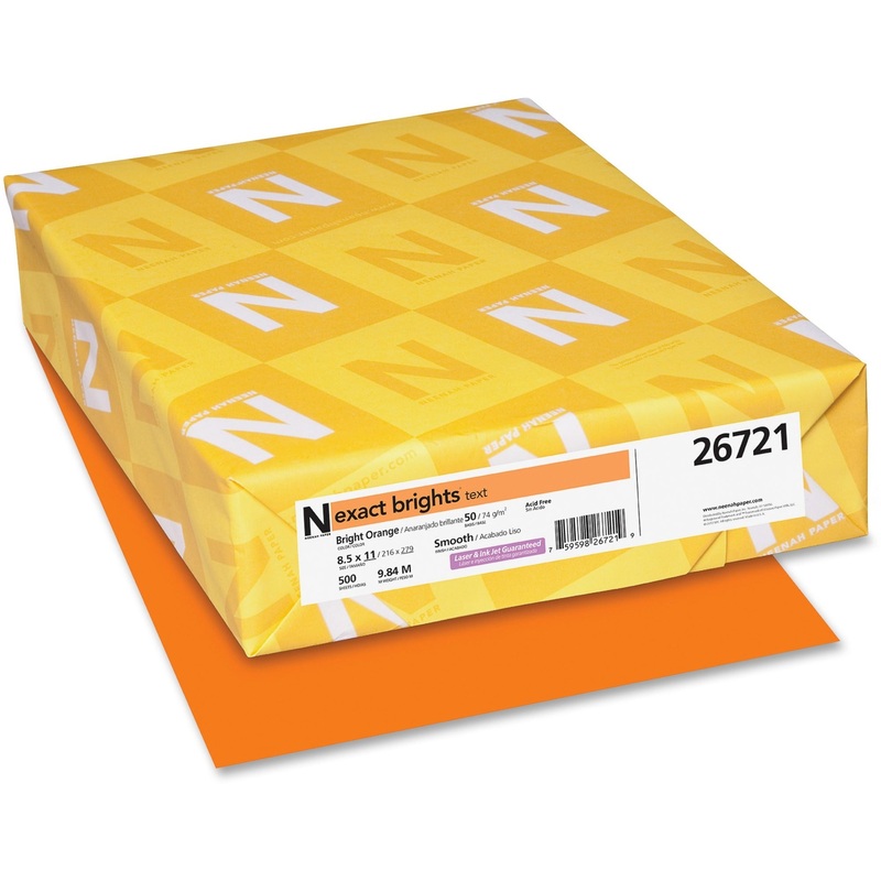 Exact Brights Smooth Colored Paper – Orange – WAU26721