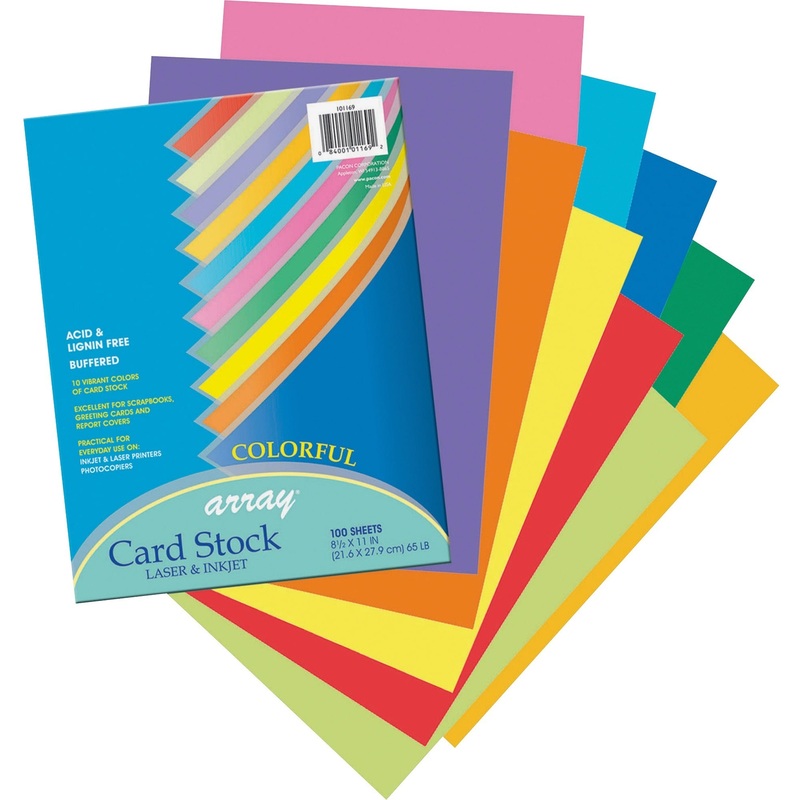Pacon Colorful Card Stock Sheets – PAC101169