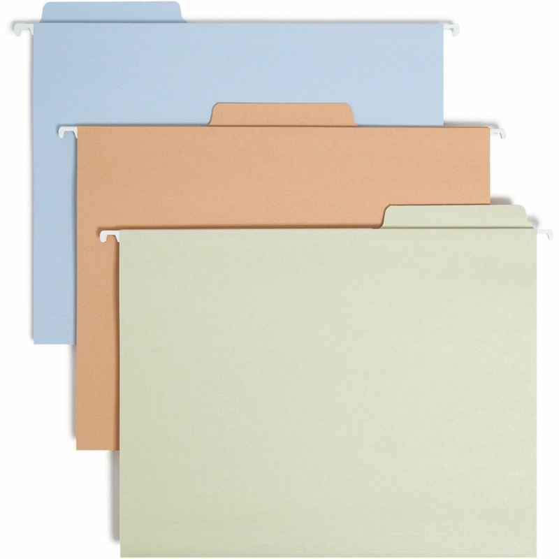 Smead FasTab 1/3 Tab Cut Letter Recycled Hanging Folder – SMD64054