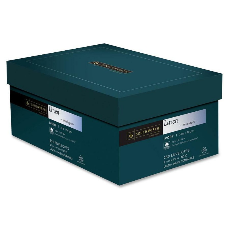 Southworth 25% Cotton No. 10 Business Envelopes – SOUJ56410