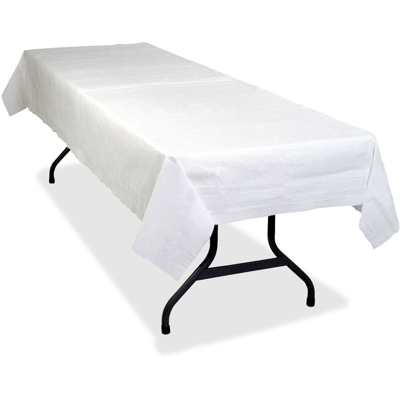 Tablemate Table Set Poly Tissue Table Cover – TBLPT549WH